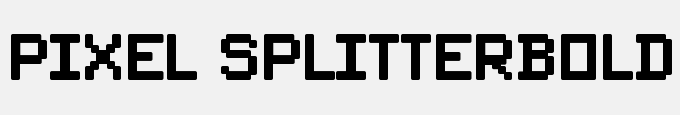 Pixel Splitter-Bold